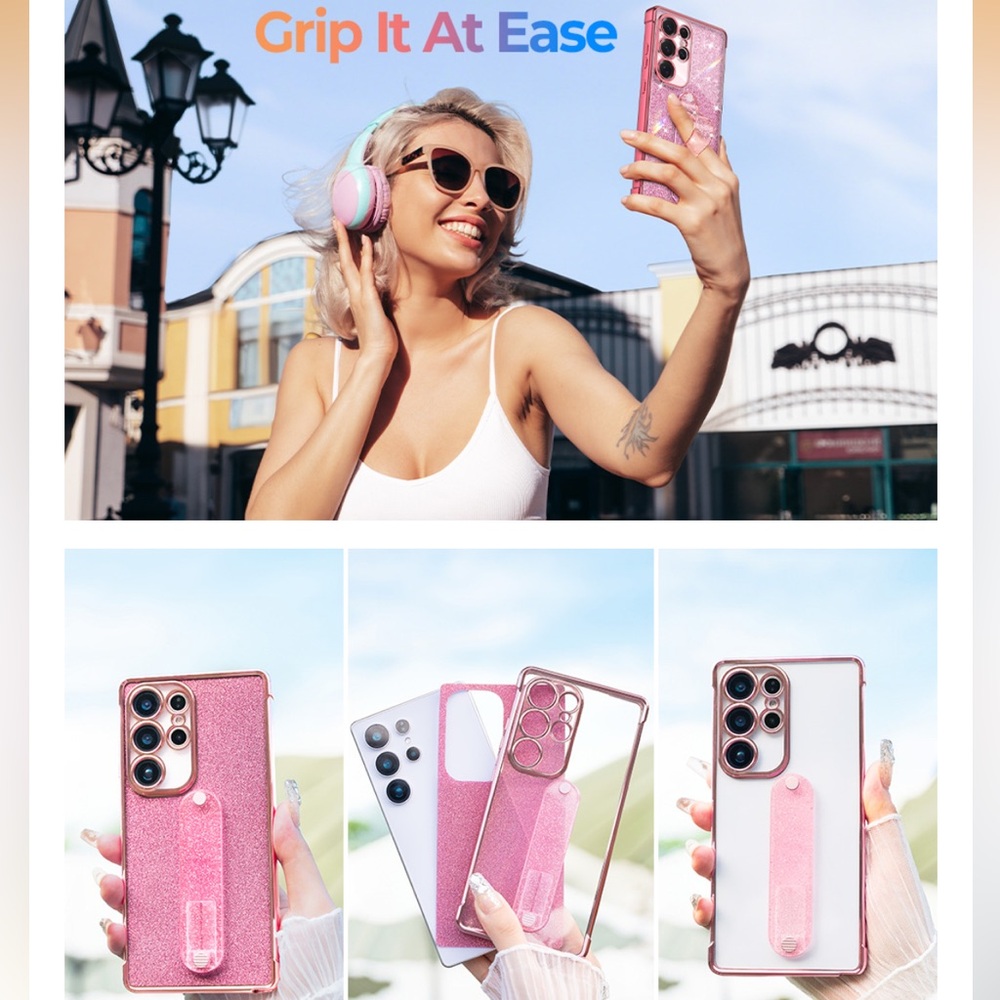 2/$5 Glitter Pink Phone Case for Samsung 25 ultra - Picture 2 of 9